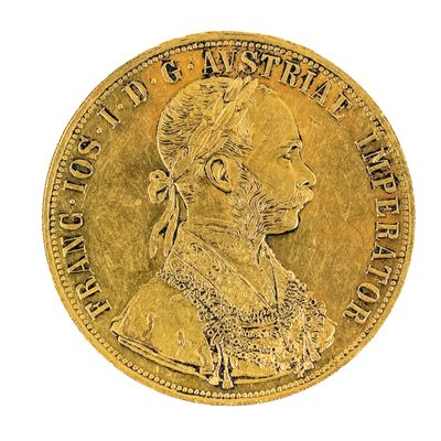 Sale Photo Thumbnail #42: 1915 Francis Joseph 4 Ducat Restrike Gold Coin