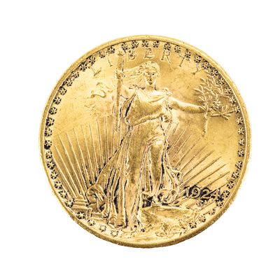 Sale Photo Thumbnail #44: 1924 St. Gaudins $20 Double Eagle Gold Coin