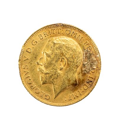 Sale Photo Thumbnail #38: 1913 UK George V 22ct Sovereign Gold Coin