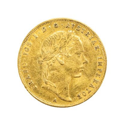 Sale Photo Thumbnail #11: 1854 Francis Joseph 1 Ducat Gold Coin