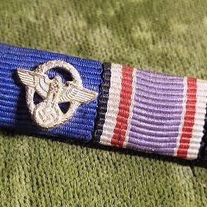 rare WWII german ribbon bar w/sterling? bird