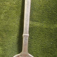 Norne sterling silver enameled spoon lion crest