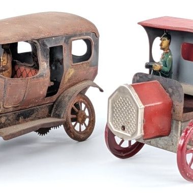 (2) German Tin Automobiles