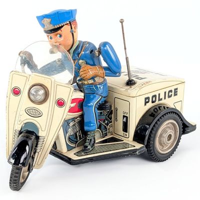 Japan Battery Op. Police Patrol Auto-Tricycle
