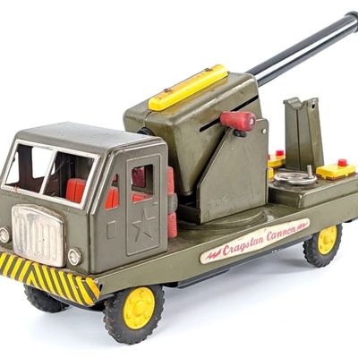Japan Tin Friction Battery Op. Cragstan Cannon