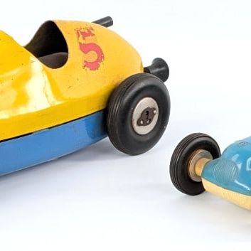 Woodette Tornado Racer & Rite Special Windup Race Car