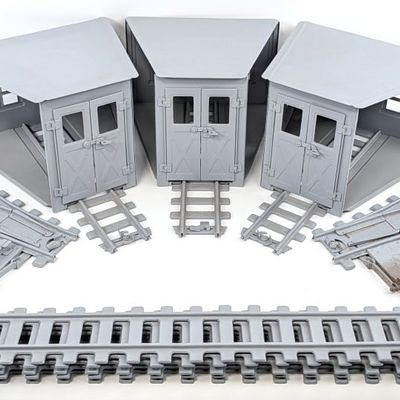 Buddy L Industrial Railroad Roundhouse Set with Track