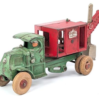 Hubley Cast Iron Mack General Steam Shovel Truck