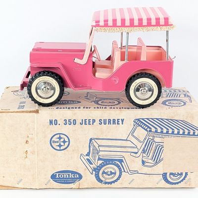 Tonka No. 350 Pink Jeep Surrey with Box