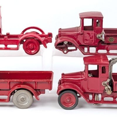 Arcade Cast Iron International Harvester Red Baby Truck Parts