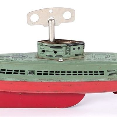 Wolverine Tin Windup Diving Submarine