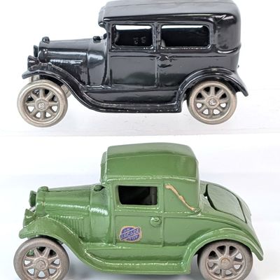 Arcade Cast Iron Ford Coupe and Ford Sedan