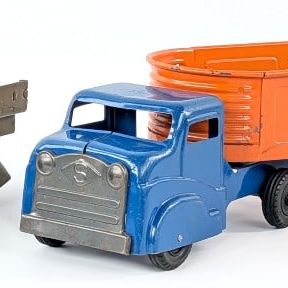 Structo Truck and Trailer and Marx Army Truck