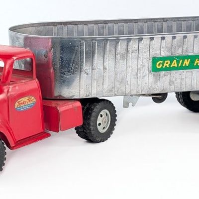 Original Tonka Truck with Grain Hauler Trailer