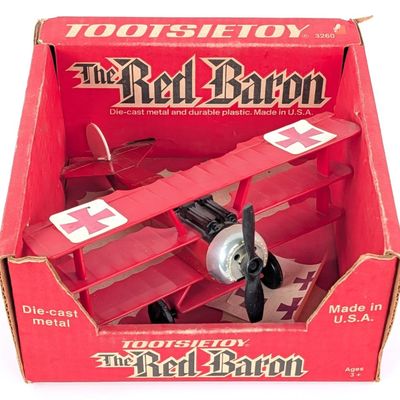 Tootsietoy Red Baron Triplane In Box