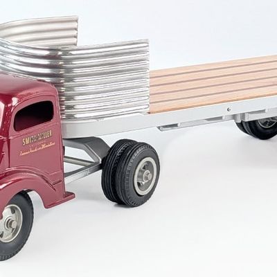 Custom Smith Miller GMC Truck with Flatbed Trailer