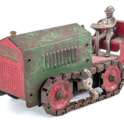Original Structo Clockwork Dozer Crawler