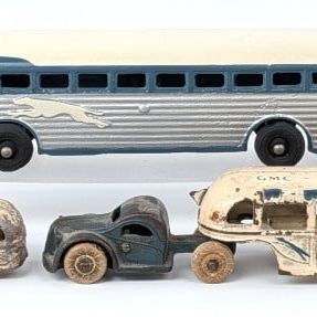 Arcade Cast Iron Greyhound Lines Buses