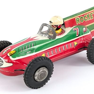 Japan Tin Friction Rocket Race Car