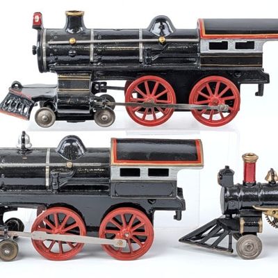 Restored Cast Iron 4-4-0 and 2-2-0 Locomotives