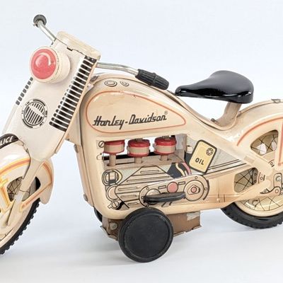 Japan Tin Friction Harley-Davidson Police Motorcycle
