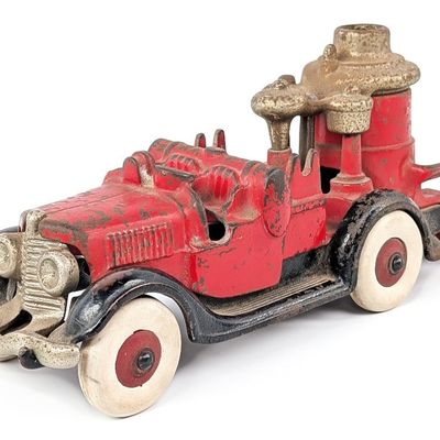 Hubley Cast Iron Fire Pumper Truck 10in. Version