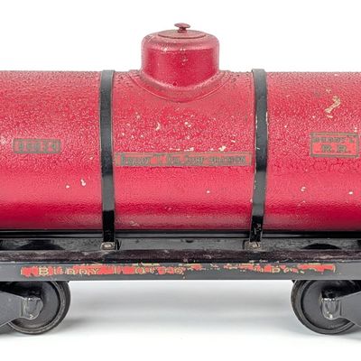 Original Buddy L Outdoor Railroad Red Tank Car