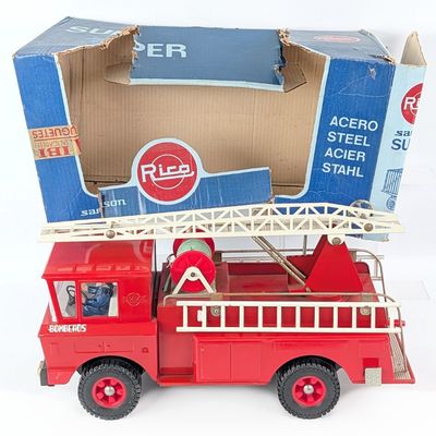 Super Sanson Aerial Ladder Fire Truck by Rico with Box