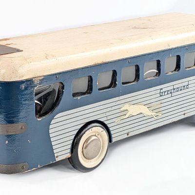 Buddy L Wood Toys Greyhound Lines Bus