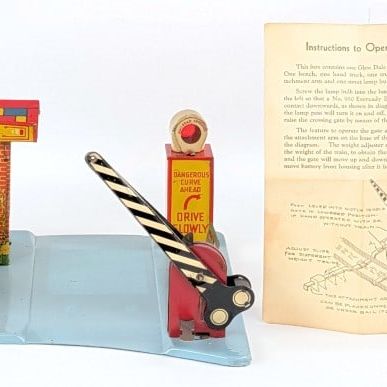 Marx Glendale Depot Railroad Station with Instructions