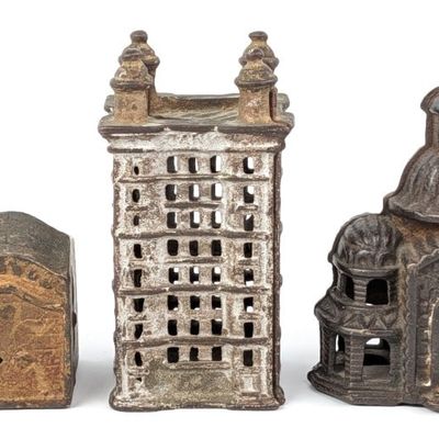 (3) Cast Iron Building Still Banks