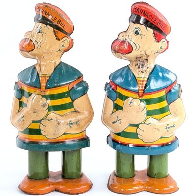 (2) Chein Tin Windup Barnacle Bill Walkers