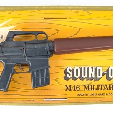 Marx Sound-O-Power M-16 Military Rifle with Box