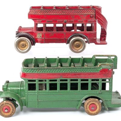 Kenton and Arcade Cast Iron Double Decker Bus