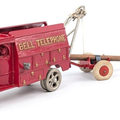 Hubley Cast Iron Bell Telephone Truck