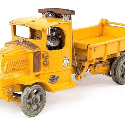 Arcade Cast Iron Mack T-Bar Dump Truck