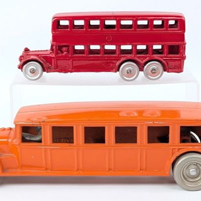AC Williams Double Decker and Arcade Fageol Bus