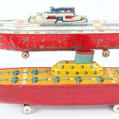 (2) Tin Aircraft Carriers