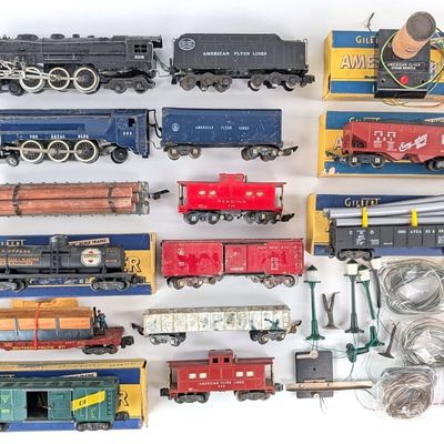 American Flyer 20360 Set Box with Misc. Train Cars and Engines