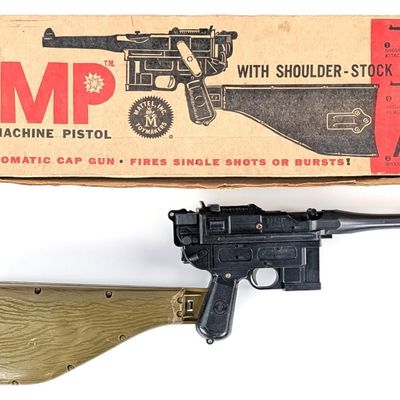 Mattel MMP Machine Gun Pistol Cap Gun with Box