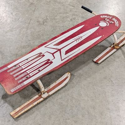 Vintage Space Rocket XS-17 Sled
