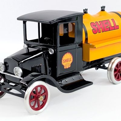 Cowdery Toy Works Flivver Shell Tanker Truck