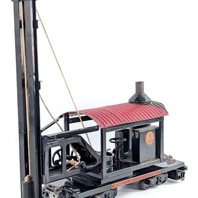 Buddy L Outdoor Railroad Pile Driver Train Car