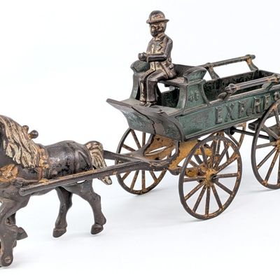 Kenton Cast Iron Horse Drawn Express Wagon