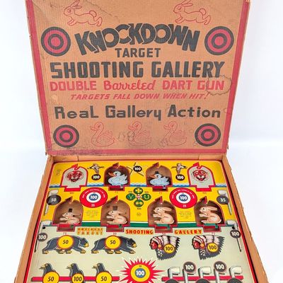 Marx Knockdown Target Shooting Gallery with Box