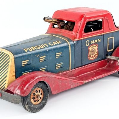 Marx Windup G-Man Pursuit Car