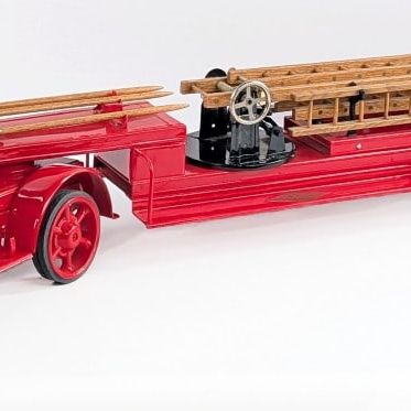 Kelmet White Aerial Ladder Fire Truck