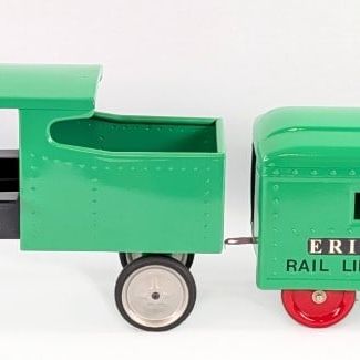 Custom Keystone Railroad 6400 Train Engine and Baggage Car