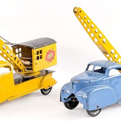 Marx Magnetic Crane Trucks