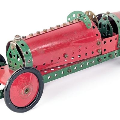 Built Meccano Erector Racer Set
